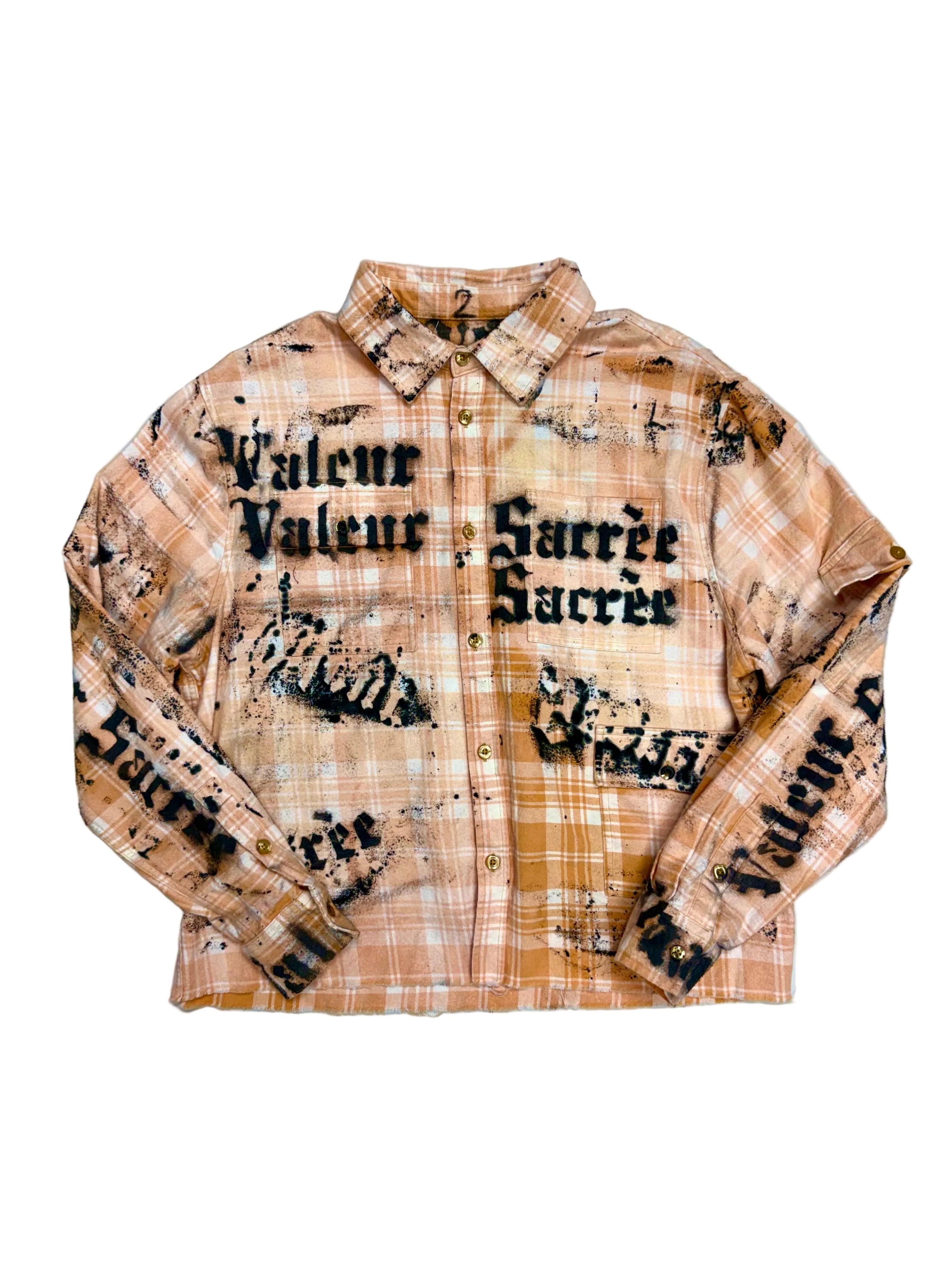 ORANGE GRAFFITI FLANNEL